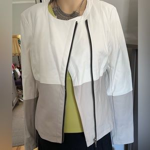INC Faux Leather Jacket